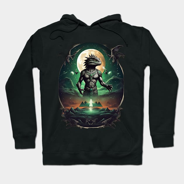 Reptilians Hoodie by NB-Art